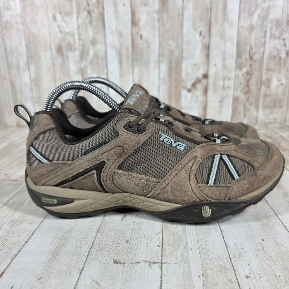 Teva Women Brown‎ Waterproof Trail Hiking Shoes Sneakers Size 9